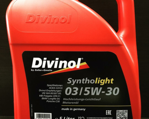 Моторное масло DIVINOL 5W30 03 syntholight, 5 л